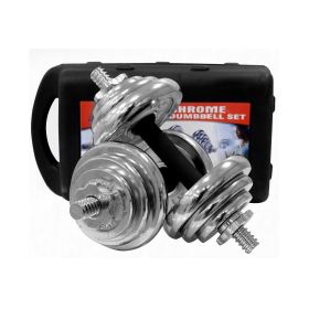 Supreme Sport Chromed 20KG Dumbbell Set