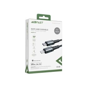AceFast USB-C to Lightning Aluminum Alloy Charging Data Cable 1.2m Grey
