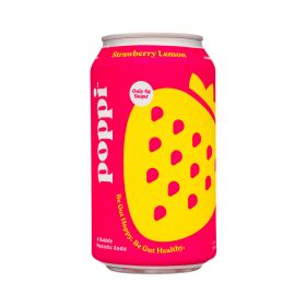 Poppi Strawberry Lemon Prebiotic Soda 355ml
