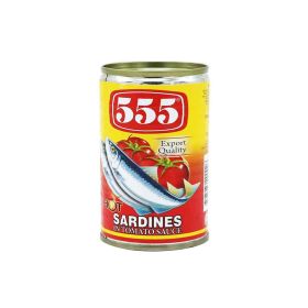 555 Sardines In Hot Tomato Sauce