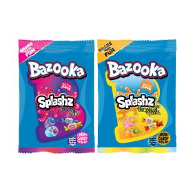 Bazooka Splashz Chewy Candies Assorted
