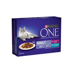 Purina One Adult Cat Food Ocean Fish & Lamb Mini Fillets in Gravy