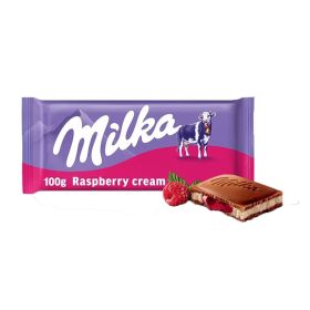 Milka Raspberry Creme Chocolate Bar