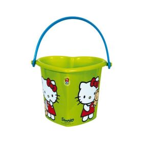 Androni Heart Shaped Decorated Bucket Hello Kitty