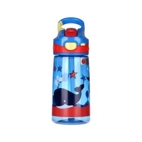 Tritan Decorated Water Bottle Whale 500ML
