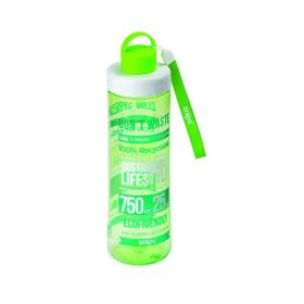 Tritan Decorated Water Bottle Eco Green 750ML