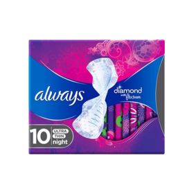 Always Radiant Ultra Thin Night Sanitary Pads