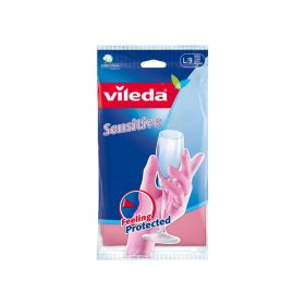 Vileda Sensitive Durable Reusable Gloves L