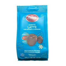 Zaini Milk Chocolate Eggs with Gianduja Cream Filling