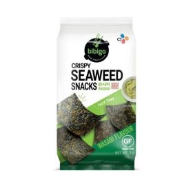 Cj Bibigo Crispy Wasabi Seaweed Snacks