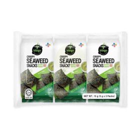 Cj Bibigo Crispy Wasabi Seaweed Snacks