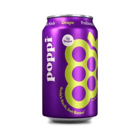 Poppi Grape Prebiotic Soda 355ml