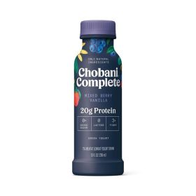 Chobani Complete Mixed Berry Vanilla Low Fat Yogurt Drink 296ML