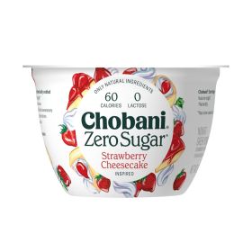 Chobani Zero Sugar Strawberry Cheesecake Greek Yogurt