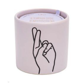 Paddywax Wisteria and Willow Fingers Crossed Candle