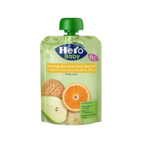 Hero Baby Orange Banana Pear With Biscuits Baby Food