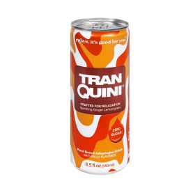Tranquini Sparkling Ginger Lemongrass Plant Based Adaptogen Drink 250ML