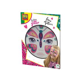 SES Fashion Glitter Face Tattoos Butterfly