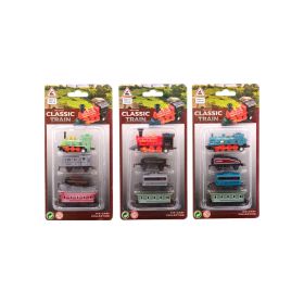 Johntoys Pull Back Dicast Train Set Vintage Assorted