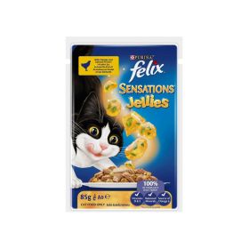 Purina Felix Sensations Jellies With Chicken And Spinach Flavor Cat Food