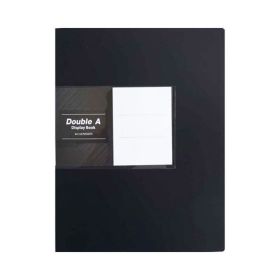 Double A Display Book 20 Pockets Black