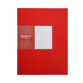 Double A Display Book 40 Pockets Red