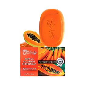 Roselyn Papaya And Carrot Scrub Soap 