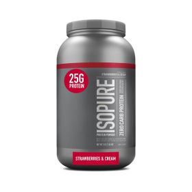 Isopure Strawberries & Cream Low Carb Protein Powder 