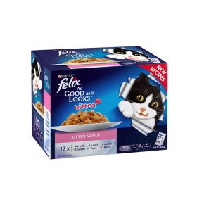 Purina Felix Kitten Menu Tuna Beef Cat Food