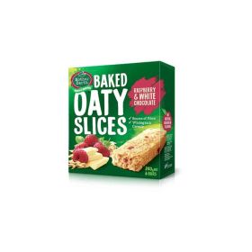 Mother Earth Baked Oaty Slices Raspberry & White Chocolate