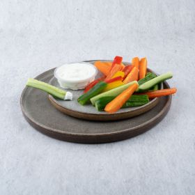 Cucumber Snack Sticks With Labneh Dip