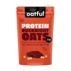 Oatful 24g Protein Brownie Chunks Rolled Overnight Oats