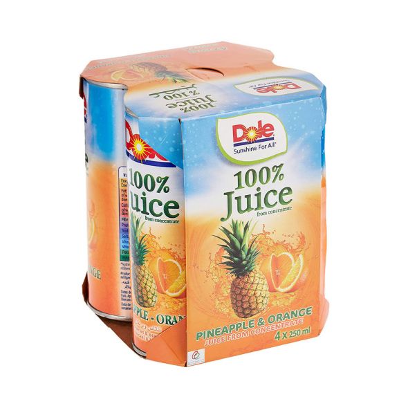 Dole Pineapple Orange Juice 250ml