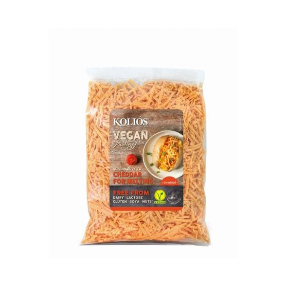 Kolios Vegan Cheddar Alternate Shredded Cheese Grandiose.ae